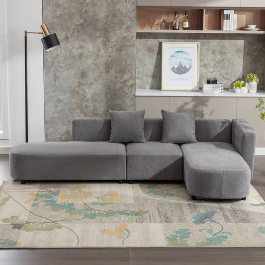 Upholstered L-Shape Sectional Sofa